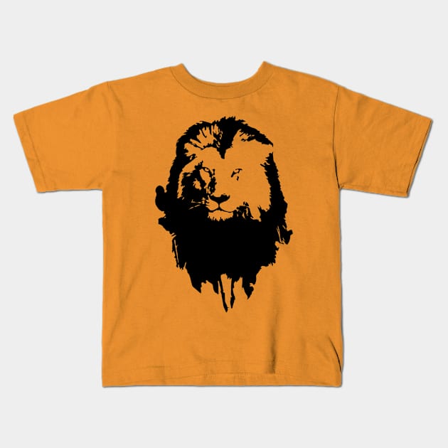 Lion Kids T-Shirt by melcu